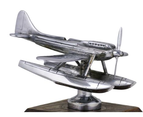 *Supermarine Schneider Trophy S.6. Seaplane model.  chromium-plated on brass, the inscription Rolls-Royce embossed beneath th