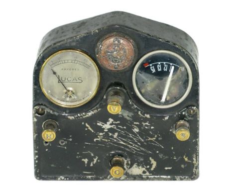 *Electric Switch Box by J. Lucas Ltd. A rare double-dial, dash-mounted switch box Type 660, as introduced in late 1914 and co