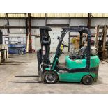 Mitsubishi 5,000-LB. Capacity Forklift, Model FGC25K, S/N AF82D00542, LPG, Solid Treaded Front Tires
