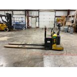 2013 Yale 8,000-LB. Capacity Ride-On Electric Pallet Jack, Model MPE080, S/N B287N01522L, 24 Volt Ba