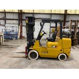 Caterpillar 8,000-LB. Capacity Forklift, Model GC40K, S/N AT87A20372, LPG, Solid Non-Marking Tires,