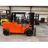 Nissan 11,000-LB. Capacity Forklift, Model FO4D50V, S/N AN28B50124, Diesel, Solid Pneumatic Tires, 3