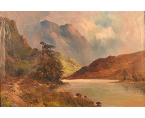 British School (19th Century), follower of Alfred Breanski, Loch Coruisk, oil on canvas, 51 x 76 cm, frame 66 x 91 cm