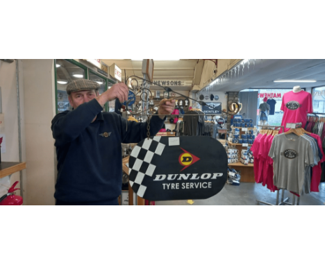 DUNLOP DOUBLE SIDED SIGN