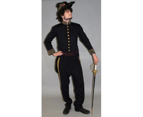 A 19TH CENTURY FRENCH COMPLETE CIVIL SERVICE UNIFORM with jacket, matching trousers and hat; together with an associate dress