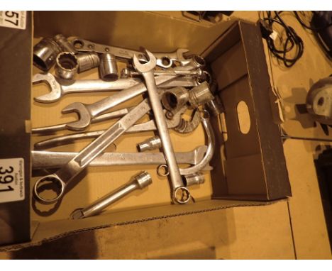 Box of snap on tools and sockets