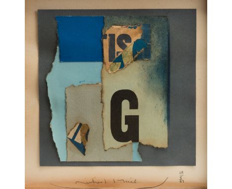 RICHARD MEIER (Newark, New Jersey, 1934).Untitled, 1987.Mixed media and collage on paper.Signed and dated in the lower area.T