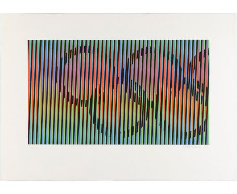 CARLOS CRUZ DÍEZ (Caracas, 1923-2019).Untitled, 1992, from the Suite Olympic Centennial.Silkscreen on 270 grams Vélin d'Arche