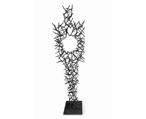 DIEGO PASTOR (Fitero, Navarre, 1982)."Ansiedad", from the series "Estados de ánimo", 2020. Unique piece.In steel.Signed.Size: