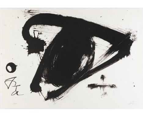 ANTONI TÀPIES PUIG (Barcelona, 1923 - 2012).Untitled, from the Suite Olympic Centennial, 1992.Lithograph on 270 grams Vélin d