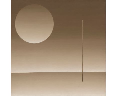 JOAN PONÇ BONET (Barcelona, 1927 - Saint-Paul, France, 1984)."Geometric Metaphysics B-11", 1969-1970.Oil on canvas.Signed on 