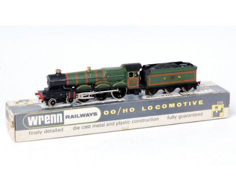 A Wrenn Railways W222 GW green 'Devizes Castle' engine and tender, with instructions (G-BG)