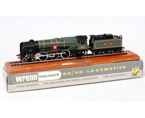 A Wrenn Railways W2402 limited edition rebuilt Bulleid pacific BR green engine and tender 'Sir Eustace Missenden' with certif