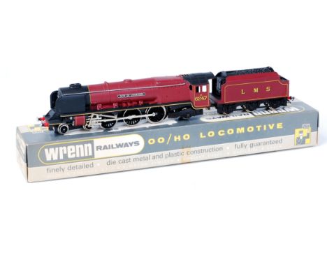A Wrenn W2242 LMS maroon 'City of Liverpool' engine and tender, with instructions (NM-BNM)