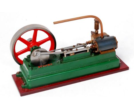 Stuart Turner S50 small mill type engine, of horizontal formation with single cylinder and slip eccentric, powering a 3.5 inc