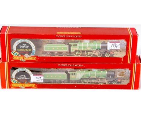 A Hornby R378 class D49/1 engine and tender 'Cheshire', with instructions (G-BG) and R398 'Flying Scotsman' engine and tender