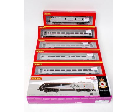 A Hornby for Model Rail R3001 East Coast Trains Battle of Britain Memorial Flight class 91 electric locomotive, DCC ready wit