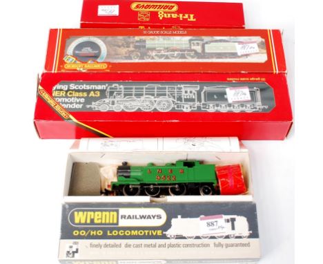 Hornby class B12 engine and tender (G) class B17 'Manchester United' (G-BG) class A3 'Flying Scotsman' (G-BG), Wrenn W2217 0-