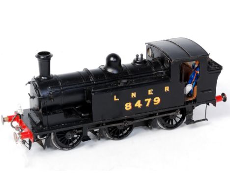 Kit built brass Connoisseur Models fine scale 2-rail black ex NE railway class J93 0-6-0 tank engine LNER No. 8479 fitted wit