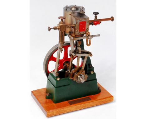 Stuart Turner No.1 vertical steam engine, with 2" bore x 2" stroke, single cylinder with drain cocks, displacement lubricator