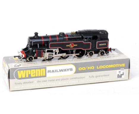 A Wrenn Railways W2218 BR black 2-6-4 tank engine, no instructions, packer No. 6 on box base (G-BG)