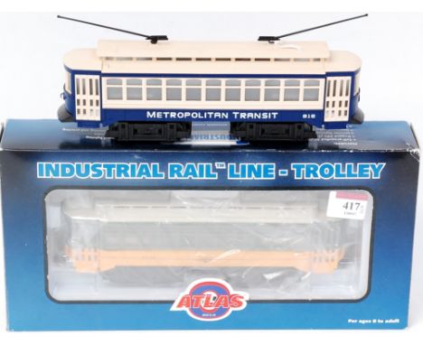 Atlas Industrial Rail Los Angeles Transit Lines trolley No. 1336 item No. 1008101B (NM-BG) with an IDM by UMD Metropolitan Tr