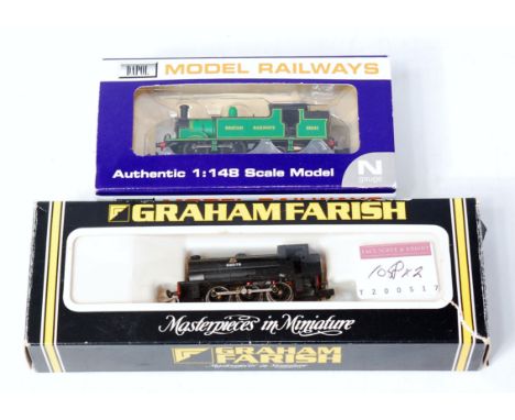 A Dapol N bgauge ex Southern Railway class M7 0-4-4 tank engine Malachite green British Railways 30241 (M-BM) sold with a Gra