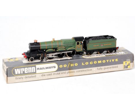 A Wrenn Railways W2247 GWR green 'Clun Castle' engine and tender, with instructions, packer No. 6 on box base (NM-BNM)
