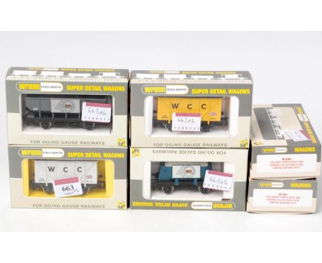 Wrenn Collectors Club limited edition wagons, W5304, W5305, W5306 and W5307 all ventilated van (M-BM) together with HRCA 40th