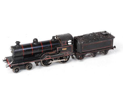 Bing black c/w 4-4-0 'George The Fifth' No. 2663 - boiler handrail loose, touching-in to crazing paintwork, cab roof repainte