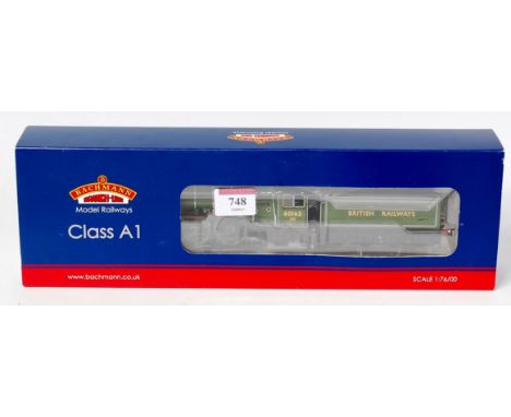 A Bachmann 32-550A class A1 engine and tender British Railways apple green livery number 60163 'Tornado', DCC ready (M-BM)