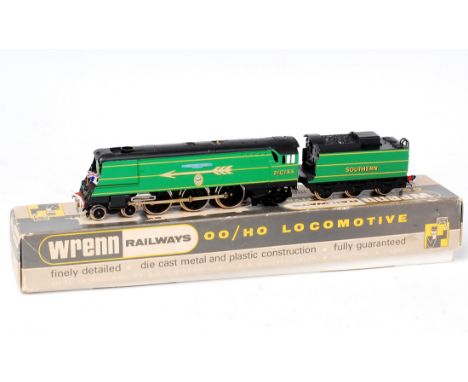 A Wrenn Railways W2265/A streamlined Bulleid pacific engine and tender Southern Malachite green with Golden Arrow insignia 'F