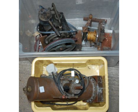 Steam Engine Accessories to include a Mechanical Winch, and a Boiler Tester? 