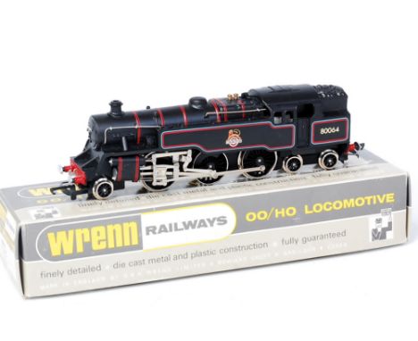Wrenn Railways W2218A standard 2-6-4 tank engine BR lined black No. 80064, with instructions, packer No. 3 on box base (M-BNM
