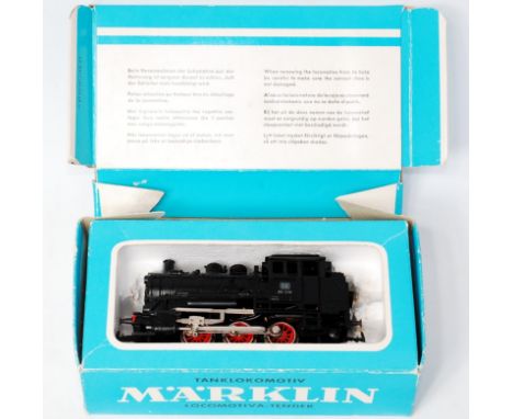 A Marklin 3000 0-6-0 tank engine with instructions in blue picture box (G-BG)