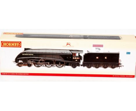 A Hornby LNER wartime black class A4 engine and tender No. 4901 'Sir Charles Newton', DCC ready
