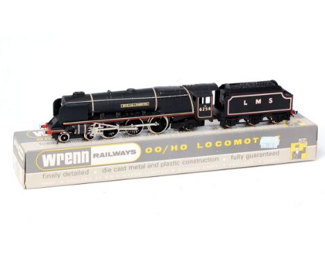 A Wrenn Railways W2227/A LMS lined black 'Sir William Stanier' engine and tender with instructions, packer No. 6 on box base 