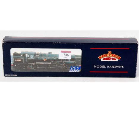 A Bachmann 32-351 DC BR black standard 4MT tank engine number 80140 DCC fitted (G-BG)