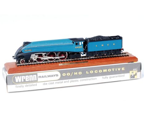 A Wrenn Railways W2404 limited edition with certificate 50/250 LNER blue class A4 'Mallard' engine and tender, with instructi