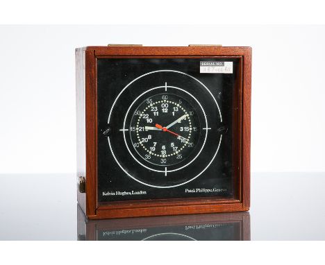 PATEK PHILIPPE NAUTICAL CHRONOMETER
the black dial inscribed Kelvin Hughes, London and Patek Phillippe, Geneva, in wood casin