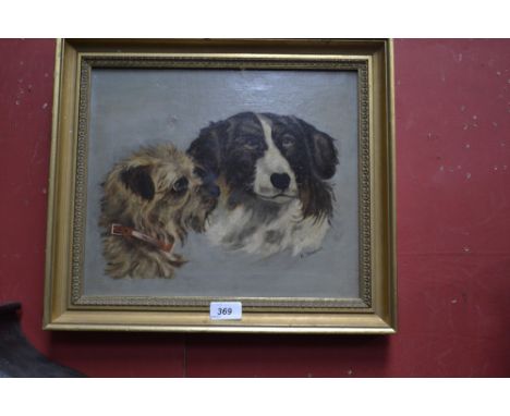 K YardleyA Portrait of Two Dogssigned, oil on canvas