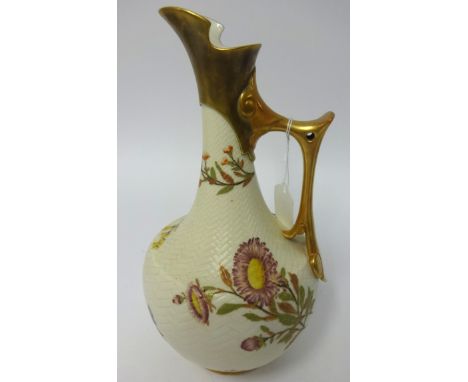 Royal Worcester porcelain jug, model 1028, height 32cm.