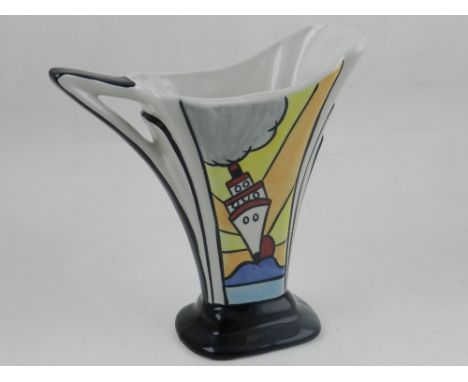 Lorna Bailey, England. A ceramic jug, in the Art Deco style.