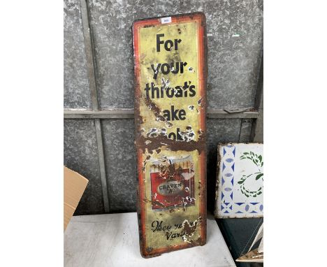 A VINTAGE ENAMEL 'CRAVEN' SIGN 