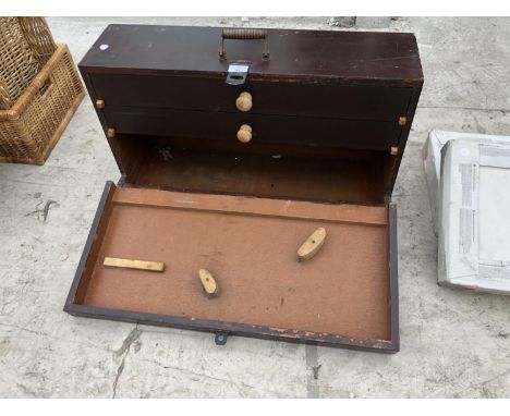 A VINTAGE STYLE CARPENTERS TOOL CHEST 