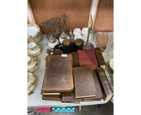 A COLLECTION OF VINTAGE BOOKS AND OTHER ITEMS 