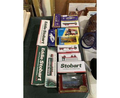 A COLLECTION OF BOXED TOY CAR AND EDDIE STOBART MODELS , TO INCLUDE EXCLUSIVE FIRST EDITION 