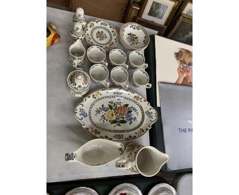 A VILLEROY AND BOCH TEA SERVICE IN THE PATTERN 'ALT AMSTERDAM' 