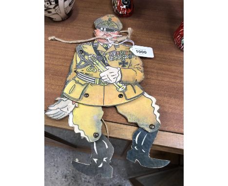 A RARE HERMAN GORING CARDBOARD PUPPET 