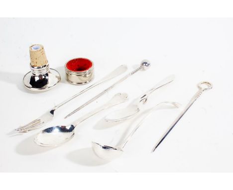 George VI silver preserve spoon, Sheffield 1948, maker Roberts & Belk Ltd. with hook to the back of the handle, George V silv